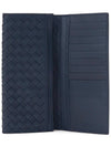 Intrecciato Continental Long Wallet Navy - BOTTEGA VENETA - BALAAN 5