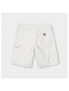 Dearborn Single Knee Bermuda Shorts Off White - CARHARTT WIP - BALAAN 3