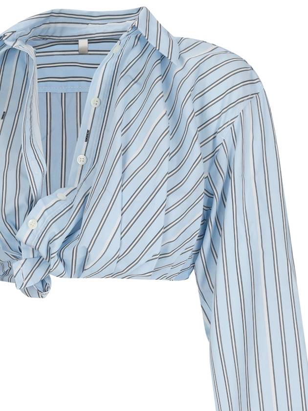 Shirt 233SH04211403FE PRINT BLUE STRIPE BLUE - JACQUEMUS - BALAAN 4