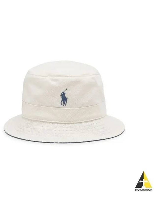 Cotton Bucket Hat Urbal Milk - POLO RALPH LAUREN - BALAAN 1