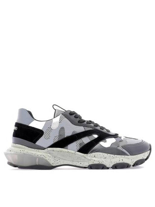 Bounce Low-Top Sneakers Grey - VALENTINO - BALAAN 1