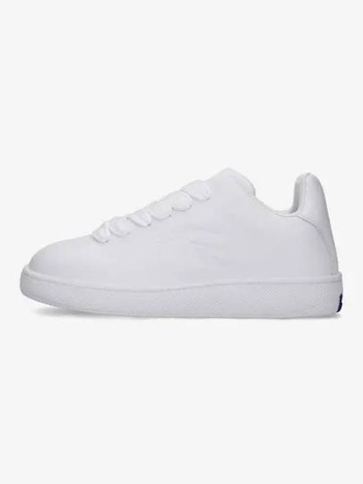 Debossed Logo Leather Low Top Sneakers White - BURBERRY - BALAAN 2