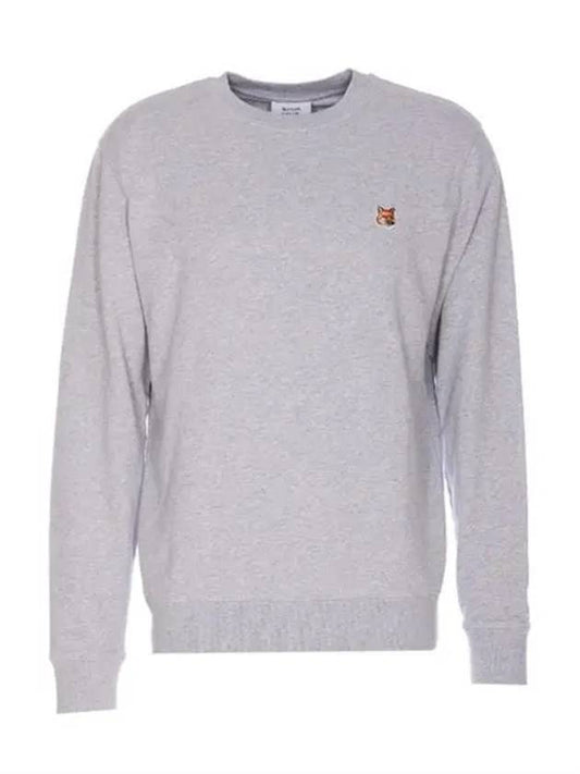 Fox Head Patch Regular Sweatshirt Light Grey Melange - MAISON KITSUNE - BALAAN 2