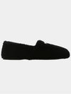 Triangle Logo Sabot Rampel Fur Slip-Ons Black - PRADA - BALAAN 2