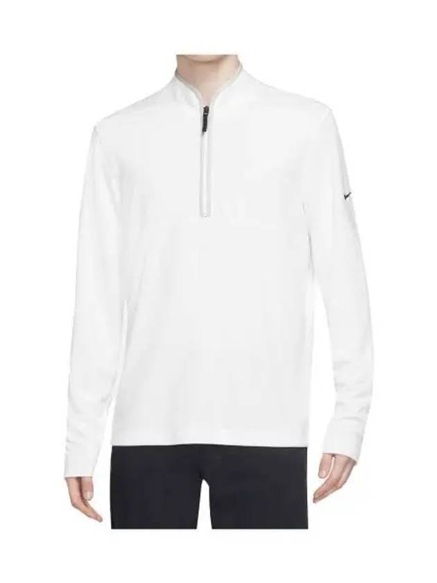 Men's Dri Fit Victory Half Zip Long Sleeve T-Shirt White - NIKE - BALAAN 2