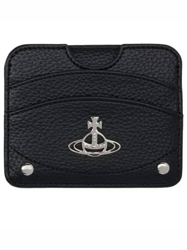 Half Moon Card Wallet Black - VIVIENNE WESTWOOD - BALAAN 2