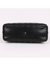 Christian Cannage Black Large Lady Bag - DIOR - BALAAN 7