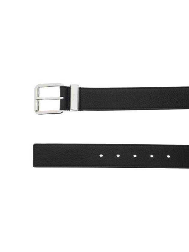 Engraved Loop Leather Belt Black - DIOR - BALAAN 3