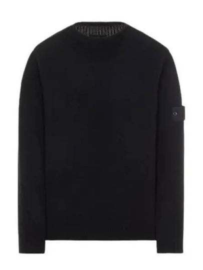 Ghost Piece Cashmere Knit Top Black - STONE ISLAND - BALAAN 2