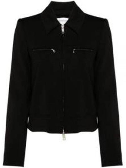 Plava Wool Zip-Up Jacket Black - MAX MARA - BALAAN 2