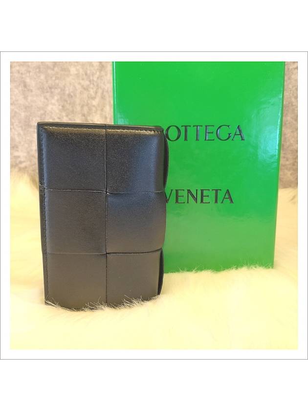 Cassette Business Card Wallet Black - BOTTEGA VENETA - BALAAN 7