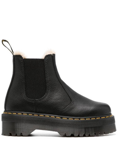 2976 Quad Fur Lined Home Chelsea Boots Black - DR. MARTENS - BALAAN 2