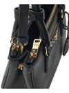 Galleria Saffiano Leather Mini Tote Bag Black - PRADA - BALAAN 8