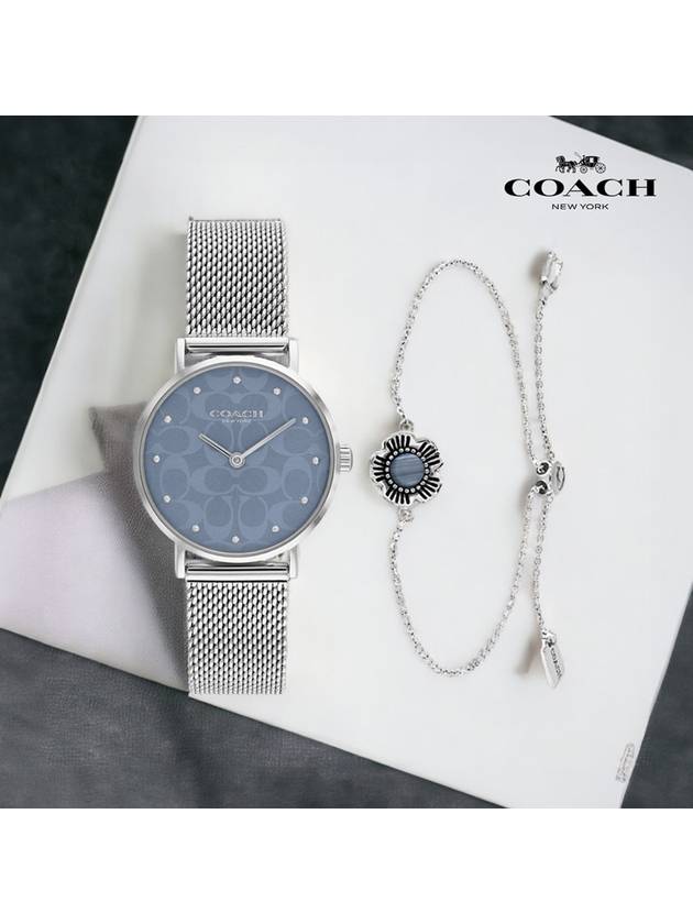 Watch Perry Mesh Band Women’s Metal Bracelet Gift Set Officially Imported - COACH - BALAAN 1