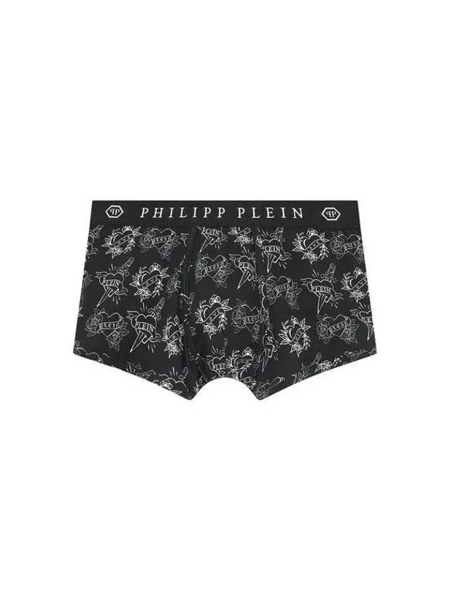 Men's Love Pattern Banding Draw Black 271227 - PHILIPP PLEIN - BALAAN 1