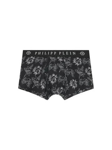 Men's Love Pattern Banding Draw Black 271227 - PHILIPP PLEIN - BALAAN 1