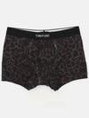 Men's Leopard Cotton Boxer Briefs Ink - TOM FORD - BALAAN 4