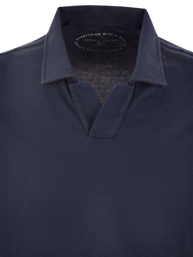 Cotton polo shirt with open collar - FEDELI - BALAAN 4