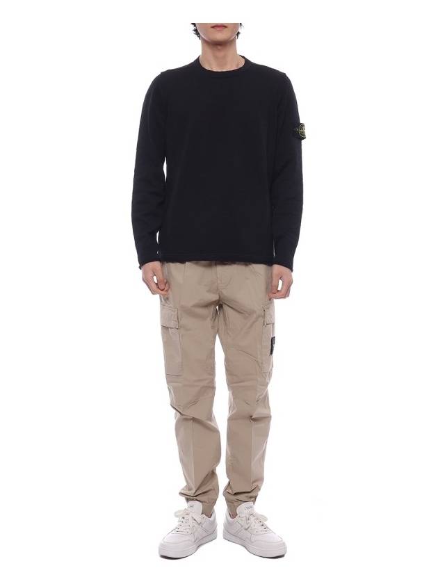 Stretch Cotton Tela Paracadute Cargo Straight Pants Sand - STONE ISLAND - BALAAN 4