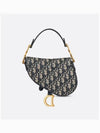 Saddle Oblique Jacquard Mini Shoulder Bag Blue - DIOR - BALAAN 4