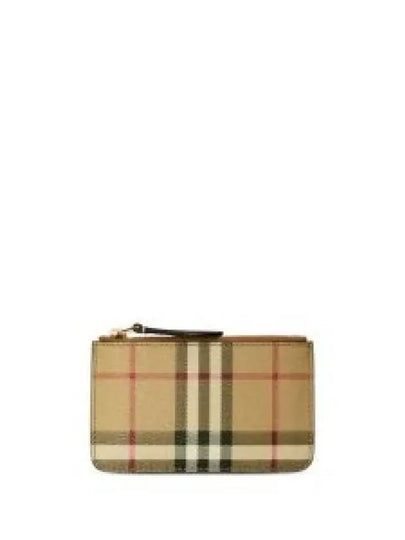 Check Print Coin Wallet Beige - BURBERRY - BALAAN 2