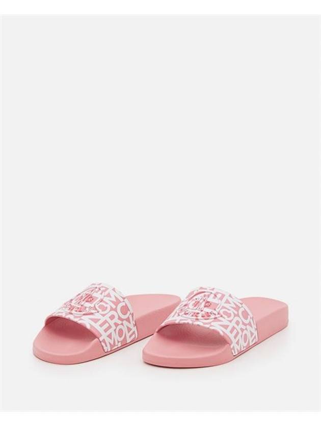 Jeanne Rubber Slippers Pink - MONCLER - BALAAN 3