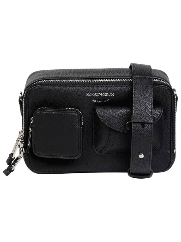 Utility Shoulder Bag Black - EMPORIO ARMANI - BALAAN.