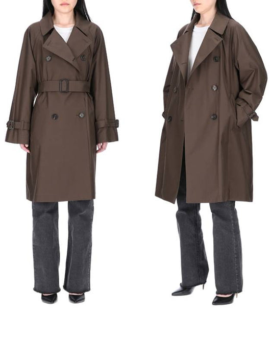 The Cube TITRENCH 2419021014600 012 Twill double trench coat - MAX MARA - BALAAN 1