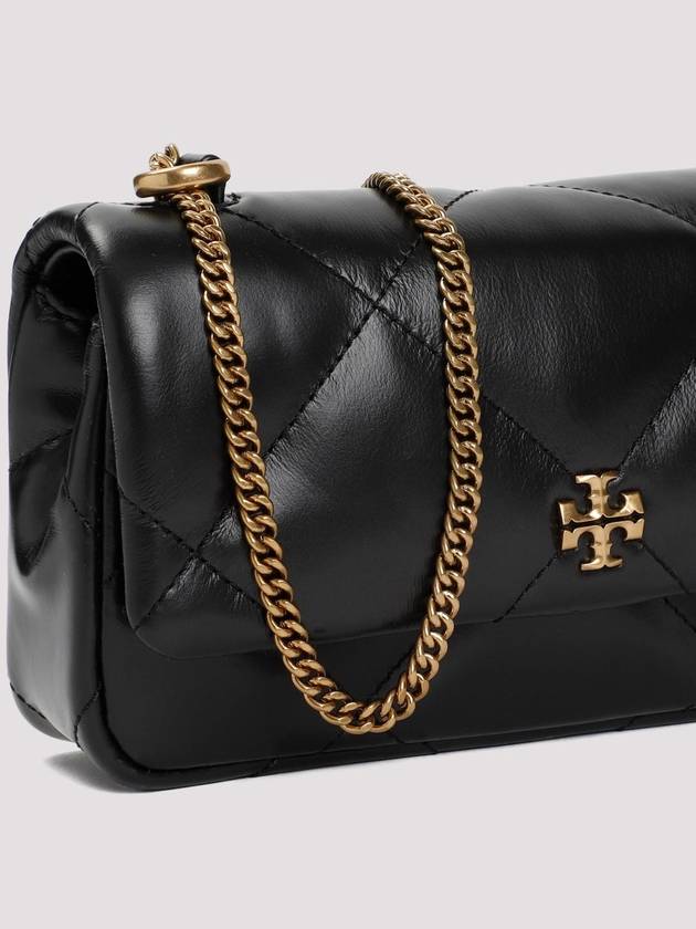 Kira Diamond Quilted Flap Cross Bag Black - TORY BURCH - BALAAN 5