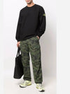 Waffen Patch Crewneck Sweatshirt Black - STONE ISLAND - BALAAN 5