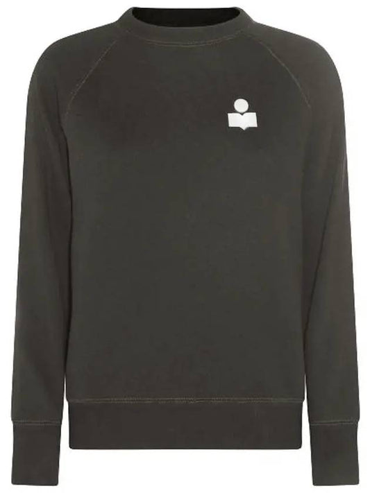 MILLA Velvet Logo Brushed Sweatshirt Fade Black SW0004FA B1M12E FKEC - ISABEL MARANT - BALAAN 2