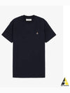 ORB Logo Cotton Short Sleeve T-Shirt Navy - VIVIENNE WESTWOOD - BALAAN 2