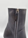 Leather Heel Middle Boots Black - GUCCI - BALAAN 7