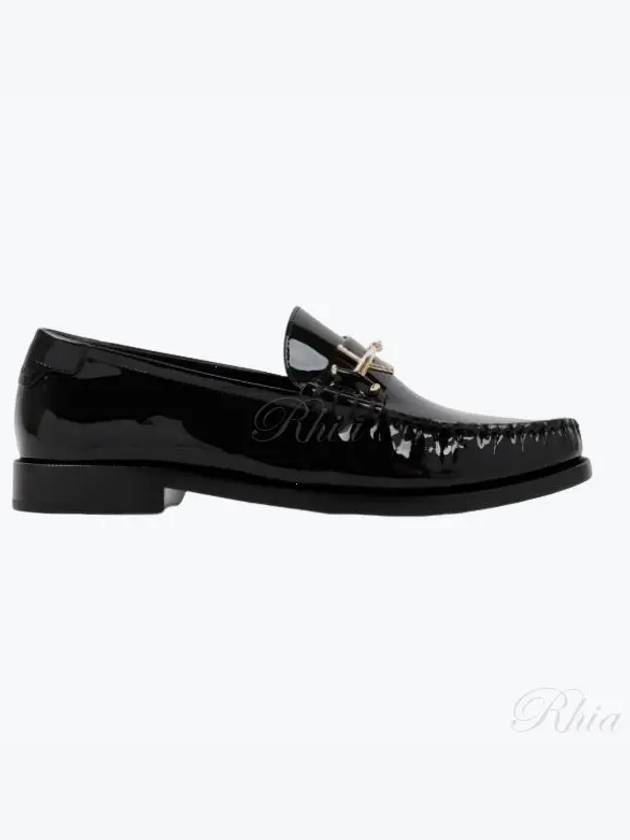 Patent Leather Loafers Black - SAINT LAURENT - BALAAN 2