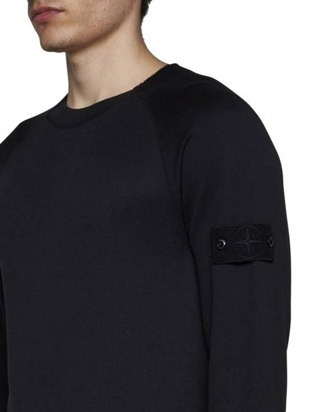 Compass Badge Sweatshirt Black - STONE ISLAND - BALAAN 6