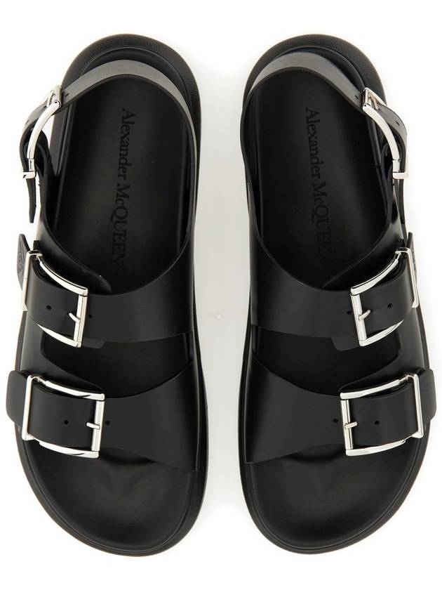 Hybrid Double Buckle Sandals Black - ALEXANDER MCQUEEN - BALAAN 3