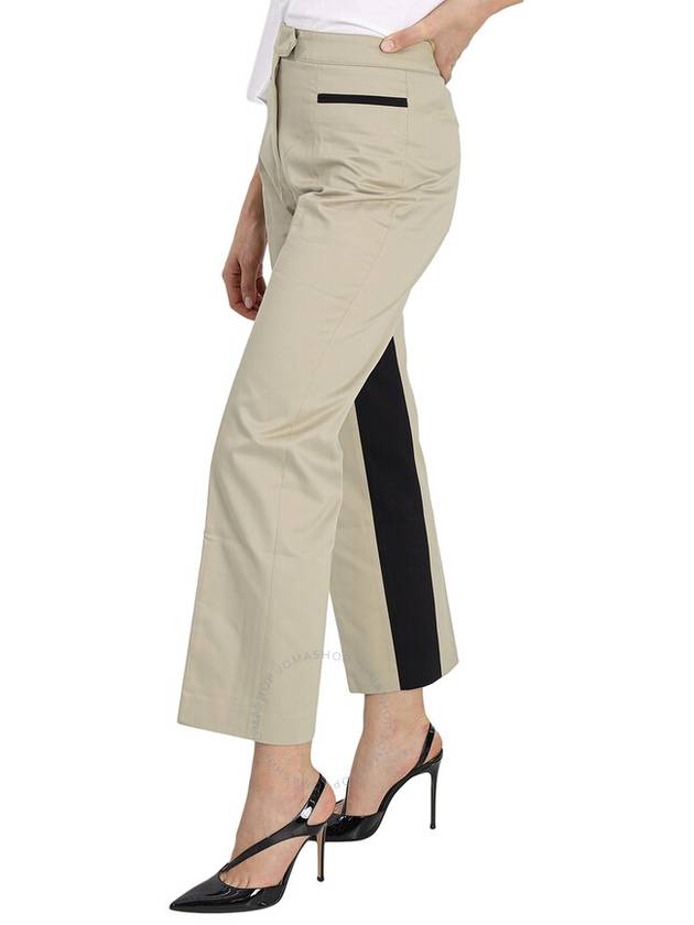 Palm Angels Ladies Beige Straight-leg Panelled Two-tone Trousers, Brand Size 38 (US Size 6) - PALM ANGELS - BALAAN 2