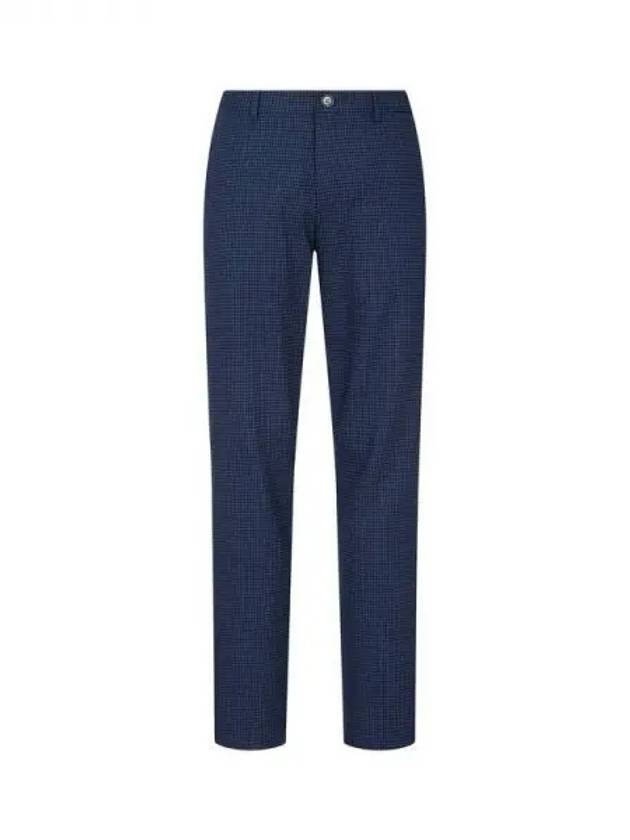 PS check pattern wool blend pants navy 270135 - PAUL SMITH - BALAAN 1