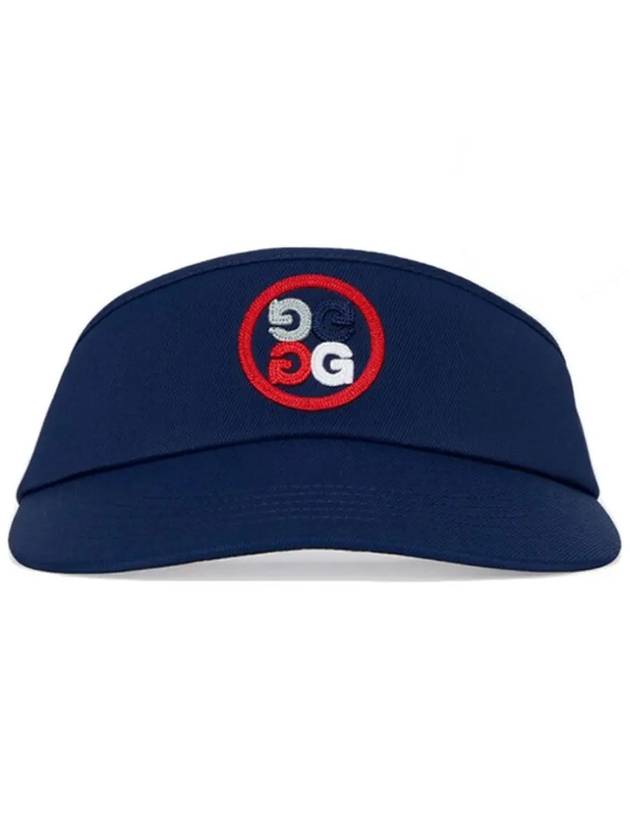 Circle GS Logo Stretch Twill Visor Navy - G/FORE - BALAAN 3