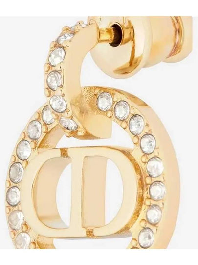 Petit CD Crystal Earrings Gold - DIOR - BALAAN 2