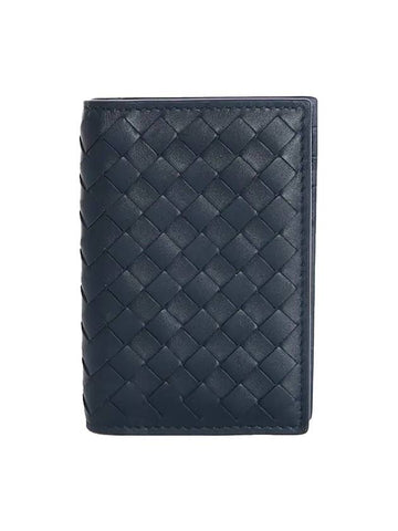 Intrecciato Card Wallet Navy - BOTTEGA VENETA - BALAAN 1