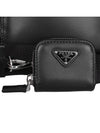 Triangle Metal Logo Shoulder Bag Black - PRADA - BALAAN 11