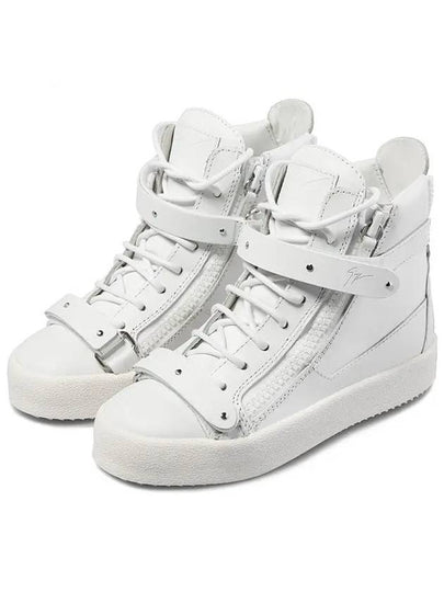 11th Anniversary Velcro Zipper High Top White RW5012 - GIUSEPPE ZANOTTI - BALAAN 2