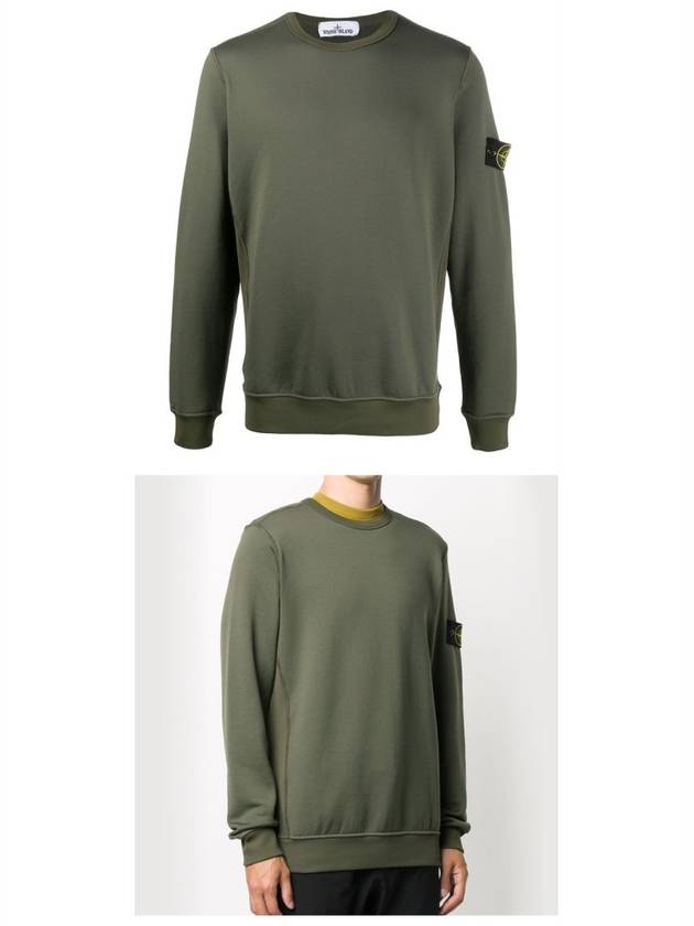 Wappen Patch Sweatshirt Dark Green - STONE ISLAND - BALAAN 5