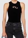 M Onerva Logo Plaque Cut Out Sleeveless Black - DIESEL - BALAAN 3