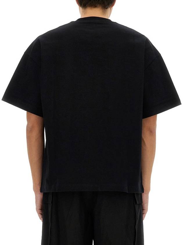 Logo Print Short Sleeve T-Shirt Black - JIL SANDER - BALAAN 4