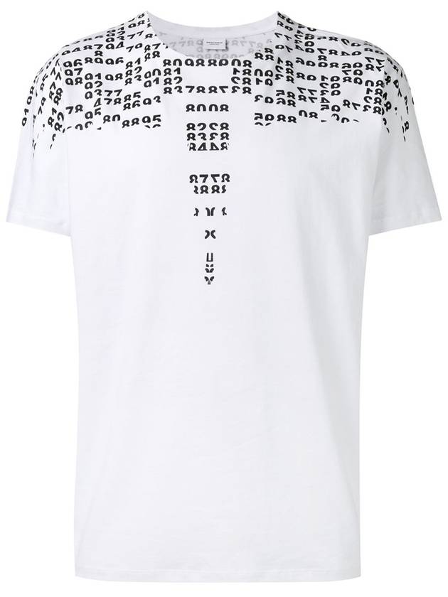 REY Numbering Print T Shirt White CMAA018S17001053 0110 - MARCELO BURLON - BALAAN 2