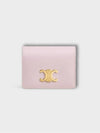 Triomphe Business Shiny Calfskin Card Wallet Pastel Pink - CELINE - BALAAN 2