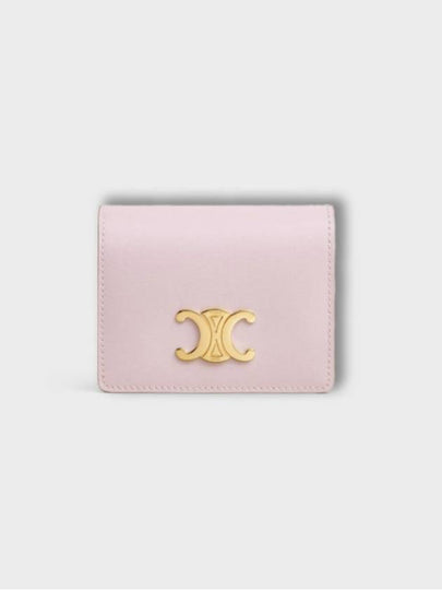 Triomphe Business Shiny Calfskin Card Wallet Pastel Pink - CELINE - BALAAN 2