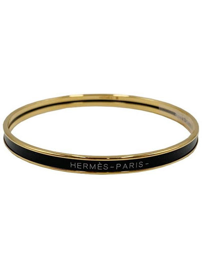 Uni Bangle Gold Bracelet Black - HERMES - BALAAN 2